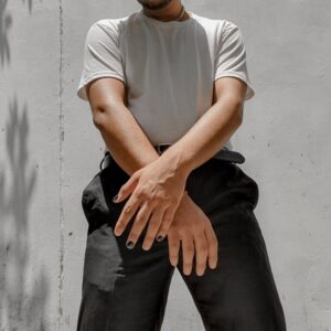 Men Plain T-Shirt (White)